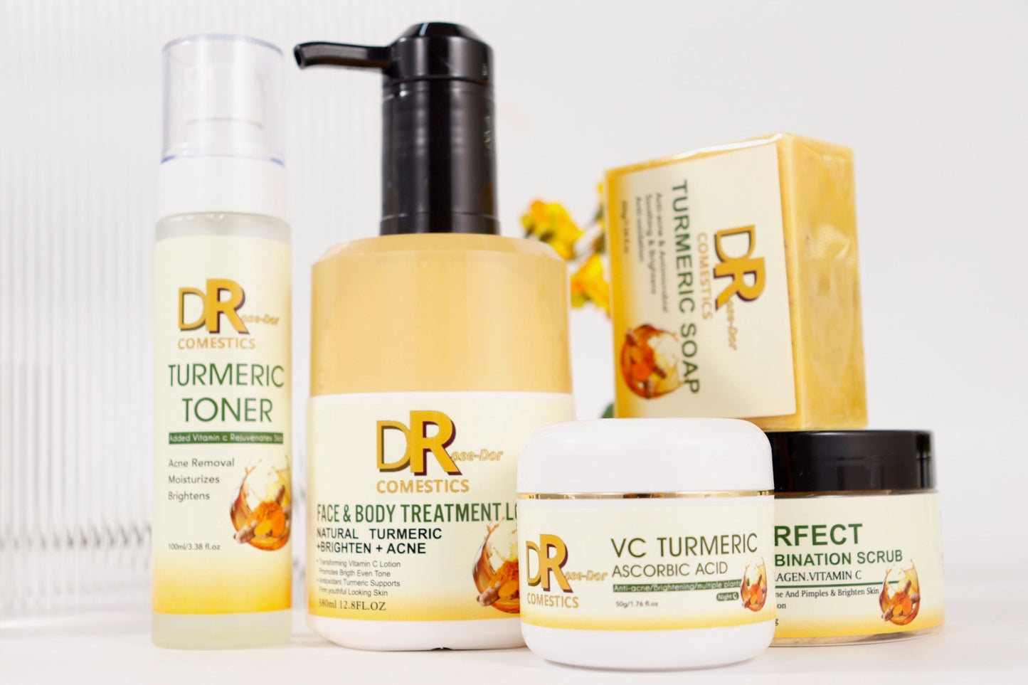 Turmeric Toner au Curcuma DR Cosmetics – Anti-Acné • Éclat & Hydratation (100 ml)
