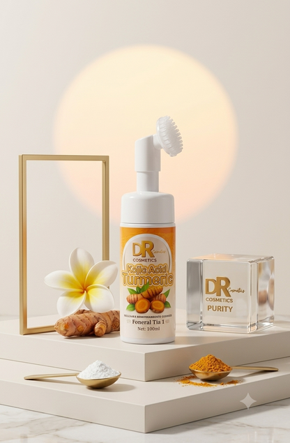DR Cosmetics Kojic Acid & Turmeric Foaming Cleanser 2-in-1